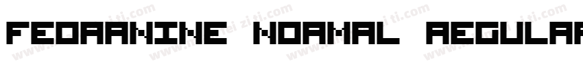 FedraNine Normal Regular字体转换
